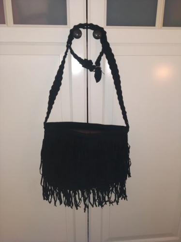 Women Fringed Suede Crossbody Shoulder Handbag photo review