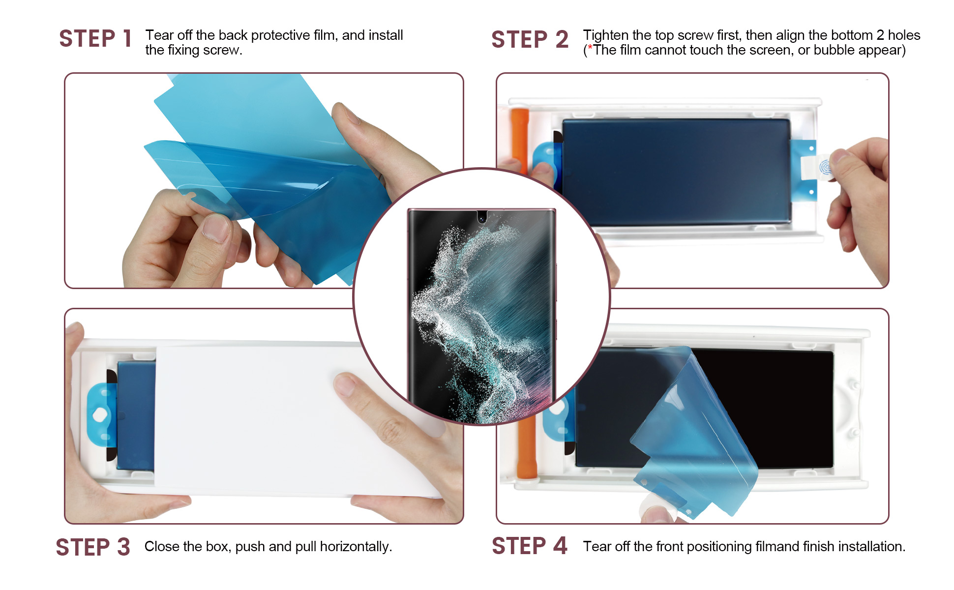 How to install a privacy screen protector on Samsung Galaxy S22 Ultra 5G?